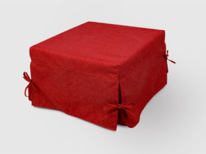 Pouf letto materasso singolo rivestimento in tessuto sfoderabile <strong>Modello Sofia Tessuto</strong>