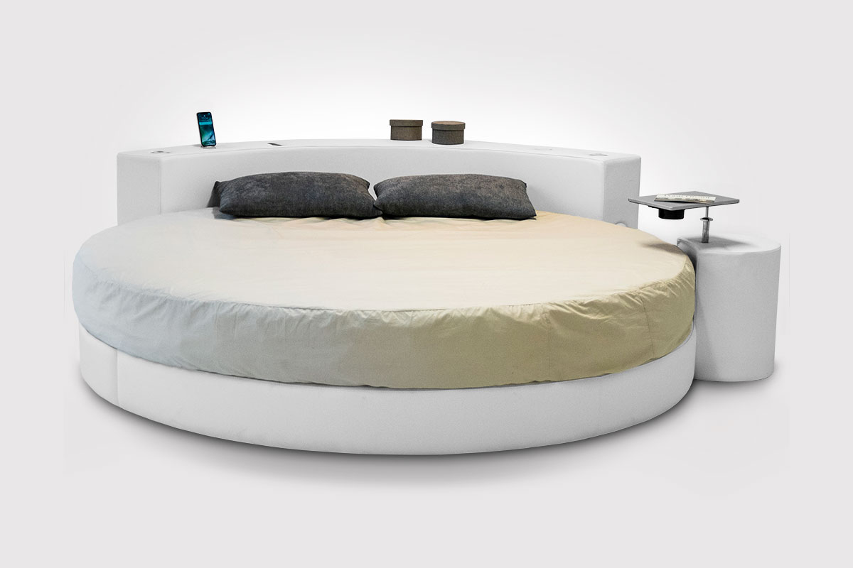 Letto matrimoniale tondo <strong>Modello Cristal Itech</strong>