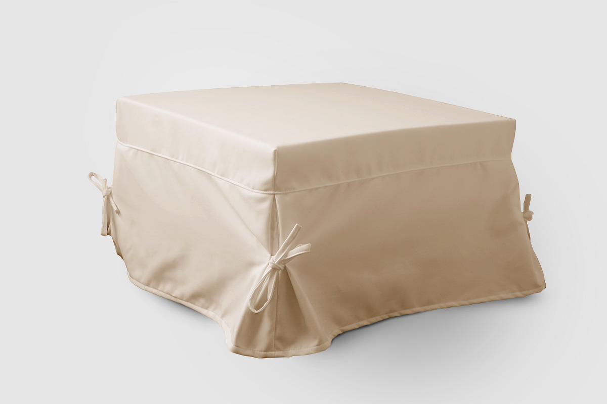 Pouf letto materasso singolo rivestimento in ecopelle sfoderabile<br /><strong>Modello Sofia Ecopelle</strong>