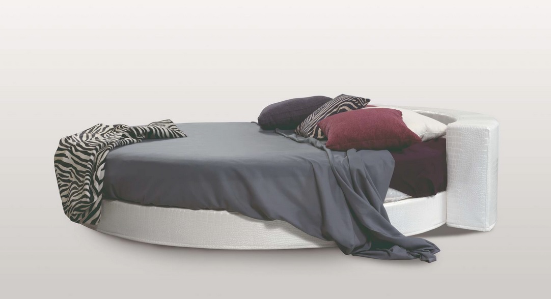 Letto matrimoniale tondo <strong> Modello Cristal Classic</strong>