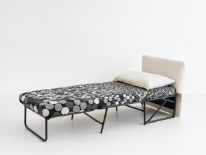 Poltrona Compact bianca completamente aperta – Ponti Divani